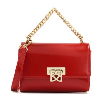 Kazar Tassen, Dames, Rood, ONE Size, Leer, Rode kleine handtas met schouderband