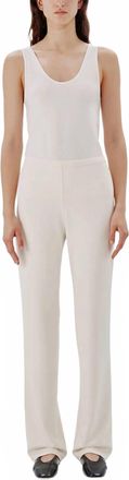 Another Tomorrow Everyday Suiting Jersey Pant In Vanilla