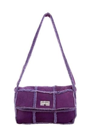 Chanel Purple Sheepskin Shoulder Bag