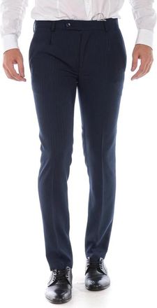 Daniele Alessandrini Jeans - Heren - Nette broeken - Blauw - S - Polyester - Broeken