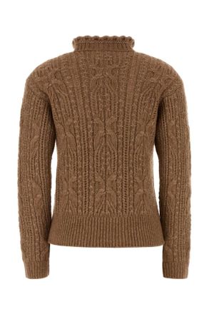 Moncler Neck Sweater - Camel