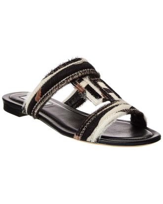Tod's TodS Haircalf & Leather Sandal