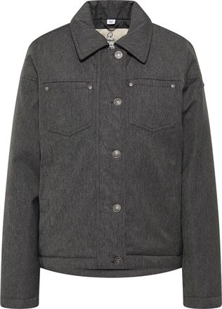 Dreimaster Dreimaster winterjas Dames Denim Zwart