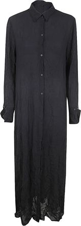 Maria Calderara Blousejurk met knopen - Zwart