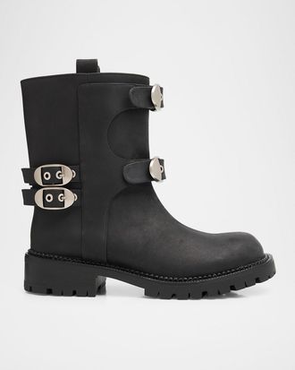 Marc Jacobs The Kiki Leather Moto Ankle Boots