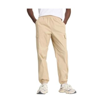 New Balance Sweatpants, male, Beige, Size: XL Twill Cargo Jogger