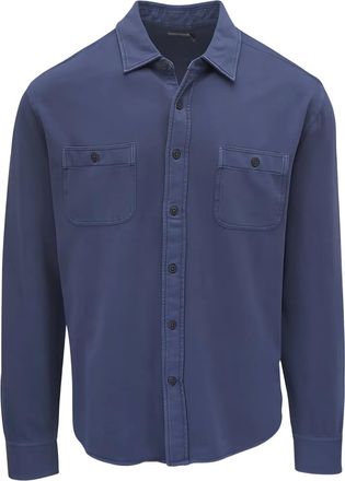 Faherty T-shirt con taschino - Blu