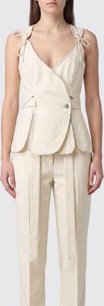 Vivienne Westwood Top doppiopetto Roxy in cotone con spalle scoperte