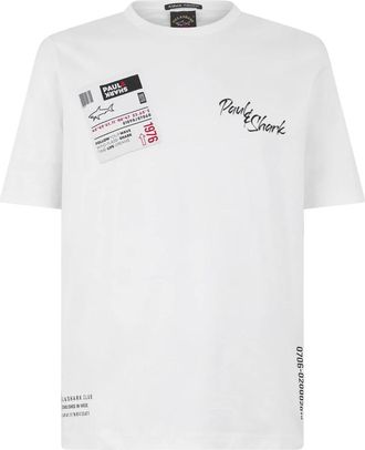 Paul & Shark T-shirt stampata - - Tops - Uomo - Bianco - M