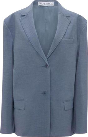 J.W.Anderson Tailored Wool Blend Jacket - Dames - Blazers - Blauw - 2XS - Wol - Jassen