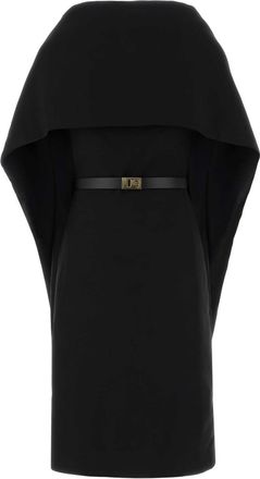 Ferragamo Black Viscose Blend Dress