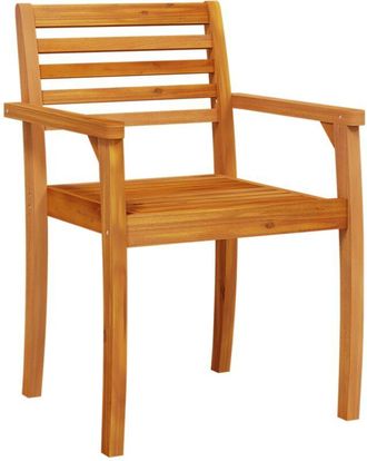 vidaXL Vidaxl - Sillas de jardín 2 uds madera maciza de acacia 59x55x85 cm