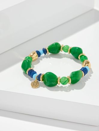 Talbots Amaru Stretch Bracelet - Grove Green/Gold - 001 Talbots