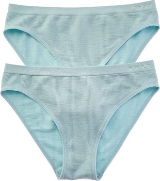 Bambooa Bamboo Set Of 2 Seamless Waffle Bikini Brief