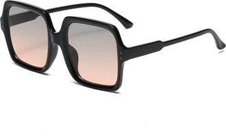 Generic Large Square Frame Sunglasses for Men and For Women in The Street, Outdoor Holiday Glasses (Color : G, Size : Medium)