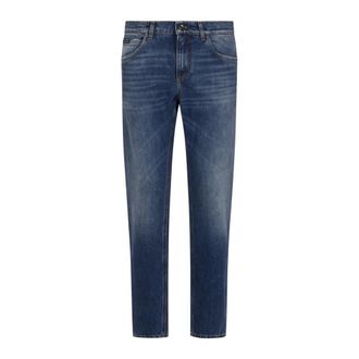 Dolce & Gabbana Slim-fit Jeans, male, Blue, Size: L Denim Trousers