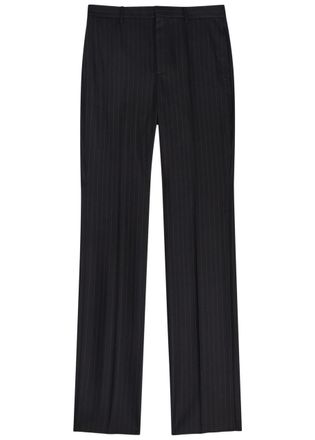 Givenchy Pinstriped Straight-leg Trousers - Black Grey - 52 (W36 / XL)