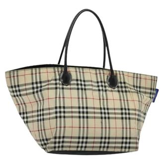 Burberry Pre-owned Tote Bags, female, Beige, Size: ONE SIZE Pre-owned Tote Bag