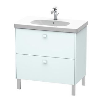 Duravit Duravit Brioso Mueble De Aseo De Pie 82,0 X 46,9 Cm, 2 Extra&iacute;bles, Para Lavabo D-c&oacute;digo 034285, Color (frente/cuerpo): Azul Claro Decoraci&oacute;n Mate, Man
