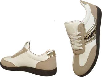 Ikrush Lace Up Stripe Platform Trainerscasual Low Regular Regular Casual Khaki Tan