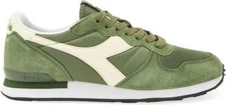 Diadora Sneakers, male, Green, Size: 8 US Green Leather Sneaker Mens Shoes