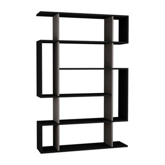 Calicosy Estanter&iacute;a librer&iacute;a - H161 cm - Efecto Gris y Madera