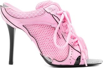 Balenciaga Lace-up Embellished Sandals