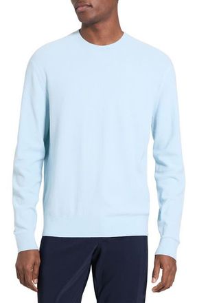 Theory Riland Crewneck Sweater in Light Ocean Air at Nordstrom, Size Xx-Large