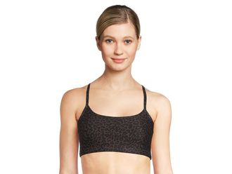 Beyond Yoga Softmark Slim Racerback Bra Womens Lingerie Espresso Leopard : XS, Spandex/Polyester