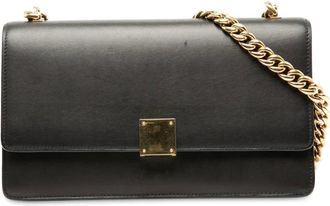 Celine Pre-owned Cross Body Bags, female, Black, Size: ONE SIZE Pre-owned Chain Detail Shoulder Bag
