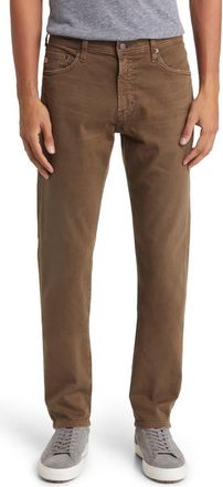 AG - Adriano Goldschmied Everett Slim Straight Leg Jeans in 7 Years Sulfur Wild Mushroom at Nordstrom, Size 34 X 33