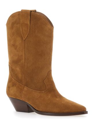 Isabel Marant Womens Cowboy Boots Duerto Brown Suede
