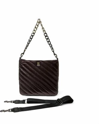 Think Royln Womens The Wanderer Crossbody Bag In Pearl Fig