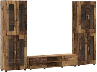 vidaXL Conjunto De Mueble De Tv Madera Vieja Madera De Ingenier&iacute;a Vidaxl