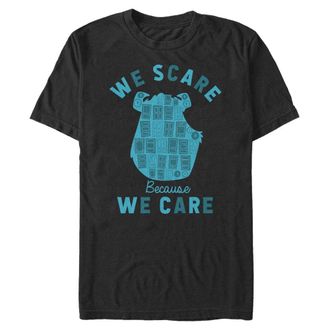 Disney Pixar Unisex Monsters Inc. - Scare for Care Sulley Organic Short Sleeve T-shirt T-Shirt Black L