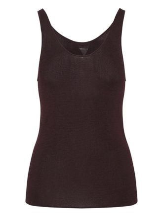 Frankie Shop textured vest top - Brown