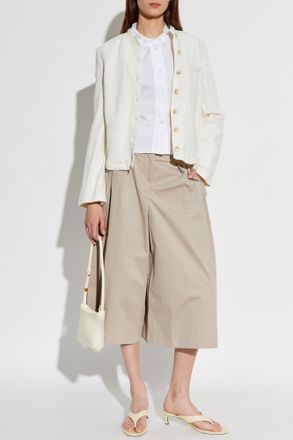 Emporio Armani Jacket With Pocket, Womens, Cream