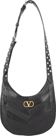 Valentino Garavani Black VLogo Medium Crossbody Bag