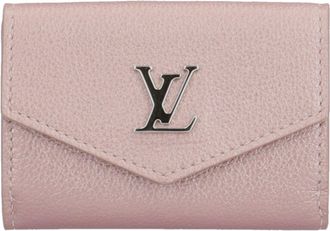 Louis Vuitton Pink Leather Wallet (Tri-Fold) (Pre-Owned)