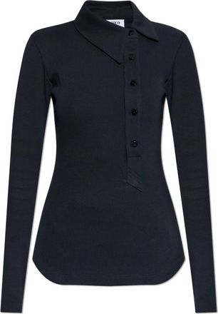 The Attico Polo Shirts - Dames - Polos - Zwart - XS - Tops