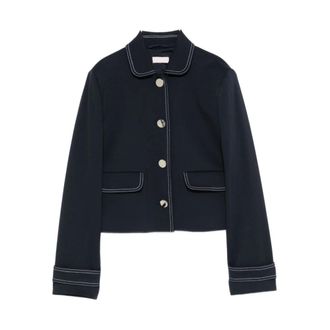 Liu Jo Blazers, female, Blue, Size: 2XS Single-breasted Jacket