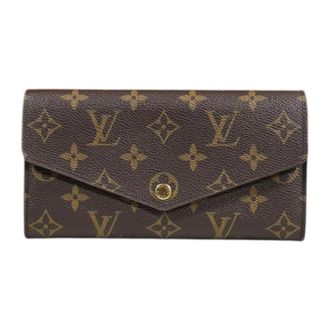 Louis Vuitton Brown Monogram Long Wallet (Bi-Fold) (Pre-Owned)