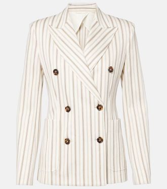 Max Mara Pensile cotton and linen blazer
