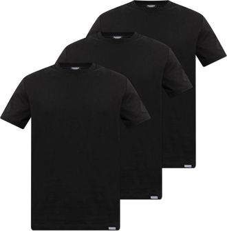 Dsquared2 3-Pack Ondergoed T-shirts - Heren - T-shirts - Zwart - L - Katoen - Tops