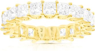 Vir Jewels 4 cttw Princess Lab Grown Diamond Eternity Ring Wedding Band in 14K Yellow Gold For Women