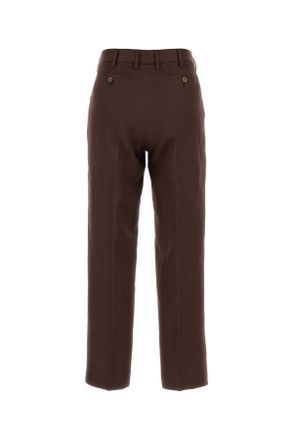 Pantaloni Torino Womens Chocolate Twill Emma Pant Marrone Pantaloni