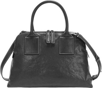 Tiffany & Fred Classic Leather Dome Satchel