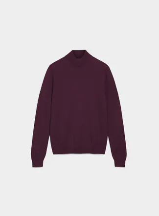 Le 31 Mens TENCEL TM modal and organic cotton mock-neck sweater