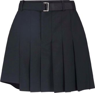 sacai Pantaloncini In Misto Lana