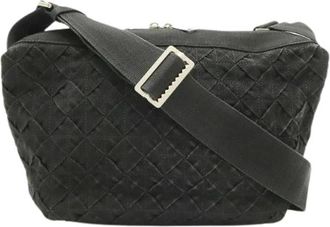 Bottega Veneta Pre-owned Intrecciato Canvas Schoudertas - Dames - Vintage Schoudertas - Zwart - ONE Size - Vintage